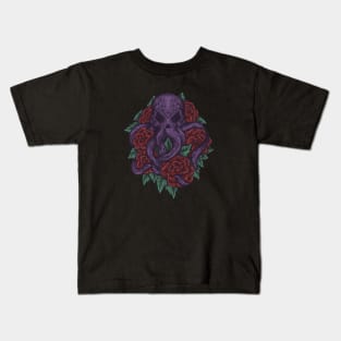 Octopus with Roses Kids T-Shirt